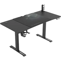 Ultradesk Level V2 Höhenverstellbarer Schreibtisch Schwarz für Gaming