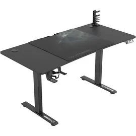 Ultradesk Level V2 Höhenverstellbarer Schreibtisch Schwarz für Gaming