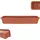Kadax Blumenkasten 80 x 11,5 x 14,5 cm Ziegelrot