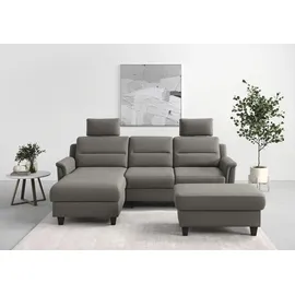 sit&more Ecksofa SIT & MORE "Farö L-Form", braun (schlamm), B:234cm H:90cm T:168cm, Sofas, Ecksofa, inklusive Federkern, wahlweise mit Bettfunktion und Bettkasten