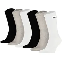 Puma Socken Unisex 6er Pack Stretch bunt|grau 39-42