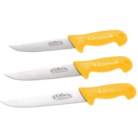 Löffler 3er-Set Solinger Edelstahl-Metzgermesser, 6, 7 & 8 Zoll