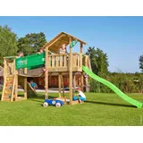 Jungle Gym Spielturm JUNGLE GYM "Jungle Shelter Bridge", beige (natur), Spieltürme, KinderB:633cm H:290cm T:244cm, Holz, BxTxH: 633x244x290 cm, B:633cm H:290cm T:244cm