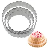 Westmark 3 Terrassen-Ausstechformen Ring gewellt,4,5,6cm,lose m EAN, 35212291