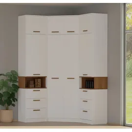 marmex möbel Grant Eckschrank 80x40x200 weiß