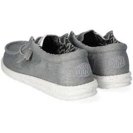 HEYDUDE Wally Canvas Herren Light Grey 41