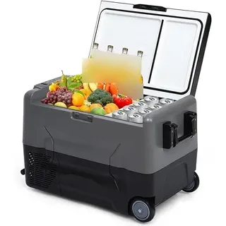 GarveeMore Tragbarer Autokühlschrank Kompressorkühlbox Auto Kühlschrank 35 L Gefrierschrank Kleiner Gefrierbox für Outdoor, Camping, Wohnmobil, Auto