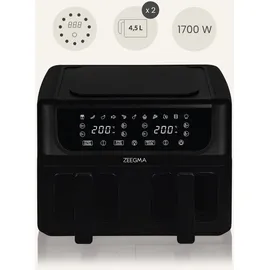 Zeegma Knapper Dual Heißluftfritteuse 1700 W schwarz