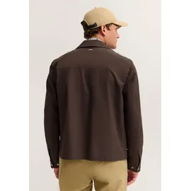 Bugatti Hemdjacke Regular Fit Braun 48