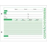 Soldan Gesprächsvermerk H18NL A5 quer weiß 100 Blatt