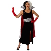 Rubie's Offizielles Disney-Kostüm Cruella De Vil, Grand Heritage, 101 Dalmatiner, Damen, Erwachsenenverkleidung, Größe M