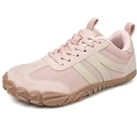MIEHUIAI Unisex Barfußschuhe mit breiter Zehenbox, Zero-Drop Sohle, Atmungsaktiv und leicht, minimalistische Outdoor Freizeitschuhe für Damen und Herren(Rosa,40EU) - 40 EU