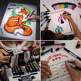 Schneider Paint-It 040 27 Teile Brush-Pens farbsortiert, 1 Set