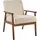 Beliani Sessel ESRUM Bouclé 62 x 79 x 80 cm Beige/Braun