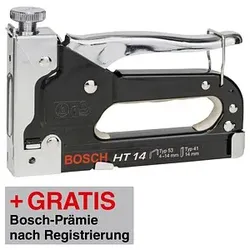 AKTION: BOSCH Handtacker HT 14 schwarz-chrom mit Prämie nach Registrierung