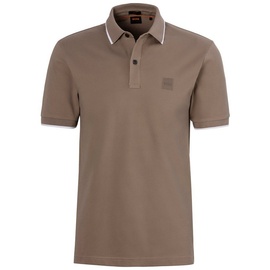 Boss Poloshirt BOSS ORANGE "Passertip" Gr. XL, braun (246_open_brown) Herren Shirts Kurzarm Casual Look, BOSS Logo-Badge