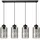 FKL DESIGN Home Deco N535 4-flammig rund schwarz/Glas