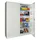 Stier Flügeltürenschrank Zink 1950x1500x600 mm Grau 4 Böden