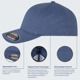 Flexfit Wooly Combed Cap schwarz S/M