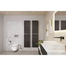 Hansgrohe AddStoris Papierrollenhalter mit Ablage, brushed black