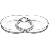 LEONARDO Glasschale LEONARDO SEZIONE (BHT 27.10x3.50x18.50 cm) - transparent - BHT 27.10x3.50x18.50 cm