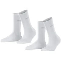 Esprit Damen Socken Uni Multipack W So Baumwolle einfarbig Weiß 39-42