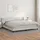 vidaXL Boxspringbett mit Matratze Weiß 200x200 cm Kunstleder - Weiß