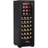 Klarstein Bovella 44 Duo+ Weinkühlschrank | 2-in-1 | 44 Flaschen 2 Zonen | 9 Regale | Touch Schwarz
