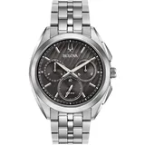 Bulova Herrenuhr Curv Chronograph 96A186 - Silber/Grau