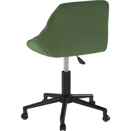vidaXL Bürostuhl Drehbar Dunkelgrün Samt