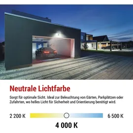 EMOS Tambo mit Bewegungsmelder 20 W 2000 lm schwarz