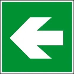 Eichner Fluchtwegsschild Richtungsangabe links/rechts