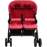 vidaXL Geschwisterwagen rot