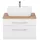 WELLTIME Waschbeckenunterschrank WELLTIME "Davos", weiß, B:60cm H:55cm T:47cm, Schränke, Waschbeckenunterschrank, Badmöbel, Waschtisch inkl. Waschbecken, Breite 60 cm