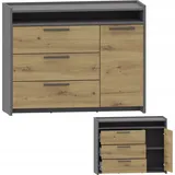 OEM Matkam Möbel Kommode 101,6 x 80,6 x 35,9 cm Anthrazit