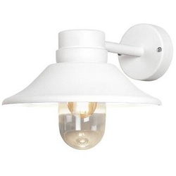 Vega Wandleuchte weiß E27, Aluminium/Glas