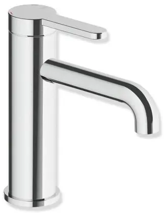Hewi AQ477 Einhebel-Waschtischarmatur AQ1.12M11240 Ausladung 130 mm, ohne Ablaufgarnitur, verchromt