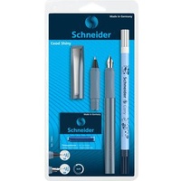 Schneider Schreibset Ceod Shiny Corry pacific blue, Füller, Tintenroller, -killer und -patronen, 4-tlg.