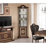 JVmoebel Eckvitrine Eckvitrine Schrank Eckschrank Schränke Möbel Glasschrank Design modern Made in Europa braun