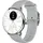 Withings ScanWatch 2 38 mm perlweiß/silber, Sport Flourelastomer-Armband grau/silber