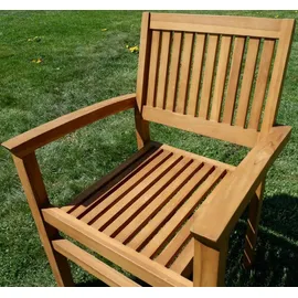 aleos Teak Set 9-tlg. Braun