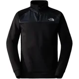 The North Face Herren Reaxion 1/4 Zip Fleece Pullover (Größe S, schwarz)