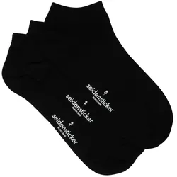Socken SEIDENSTICKER "Schwarze Rose", Herren, Gr. 43-46, schwarz, 78% Baumwolle, 20% Polyamid, 2% Elastan, unifarben, Socken Sneakersocken