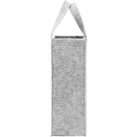 Preiswert & Gut 10x Weintasche Filz mit Henkel - Filztasche für Weinflaschen 29,5 x 10,5 x 10,5 cm – Flaschentasche Filz 2 Henkeln als Geschenktüten für Weingeschenk für Weihnachten oder Hochzeit