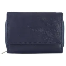 FRIEDRICH | 23 Friedrich23 Geldbörse Damen Boho mit RFID Scanschutz, Feinstes Ziegennappa-Leder blau