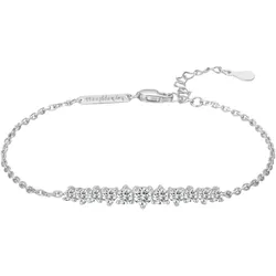 Hey Happiness Tennis-Armband mit Edelsteinen, 925 Silber Damen 