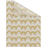 Lichtblick Fensterfolie selbstklebend, Sichtschutz, Boho Zig Zag - Gelb, B/L: ca. 100x100 cm