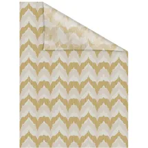 Lichtblick Fensterfolie selbstklebend, Sichtschutz, Boho Zig Zag - Gelb, B/L: ca. 100x100 cm
