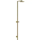 Hansgrohe AXOR Starck Nature Duschsäule mit Kopfbrause ohne Handbrause, polished gold optic