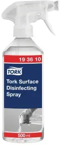 Tork Surface Disinfecting Spray Flächendesinfektionsspray, Gebrauchsfertiges Desinfektionsspray gegen ein breites Spektrum von Bakterien, 500 ml - Flasche